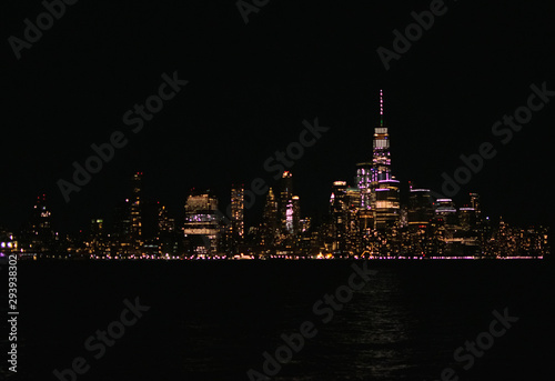 City at skyline at night