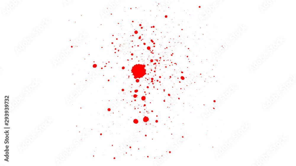 Abstract red blood drops brush Abstract red blood drops brush