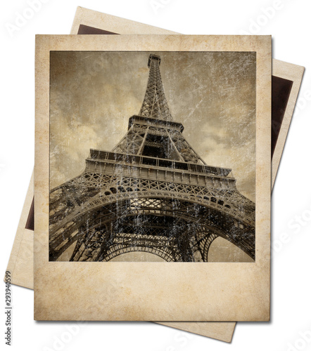 Vintage Eiffel tower instan...