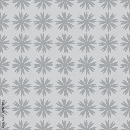 Monocrhome floral repeating seamless pattern for background or wallpaper