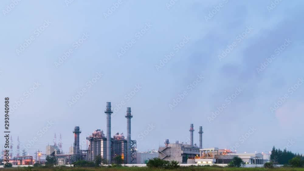Time lapse Petrochemical plants or power plants. Time lapse Petrochemical plants or power plants.