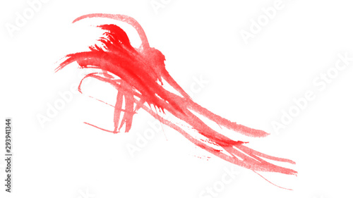Beautiful red ink lines background