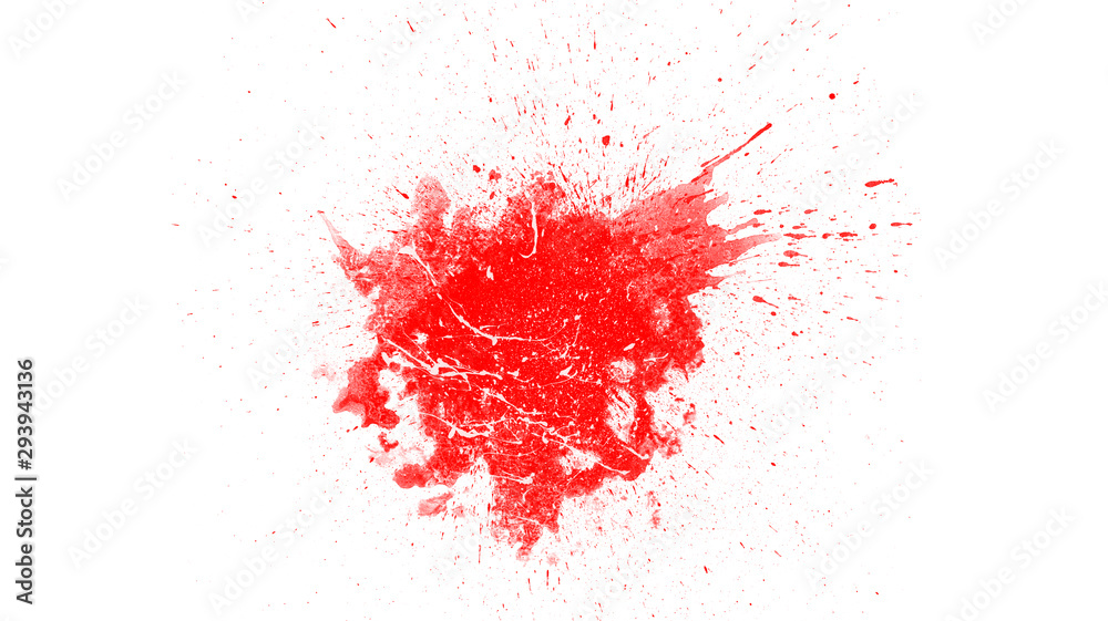 Abstract blood splash brush