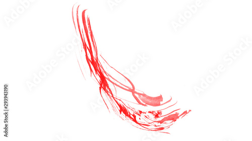 Red lines isolated on white background