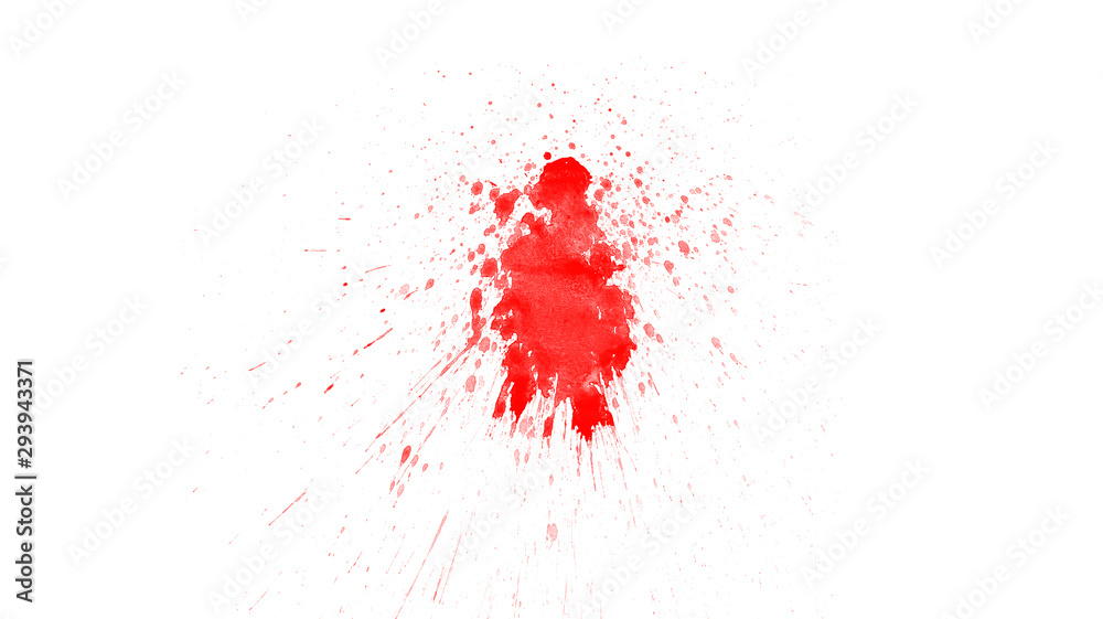 Abstract red watercolor splash background