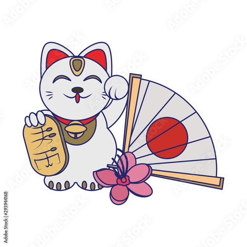 Maneki neko cat design
