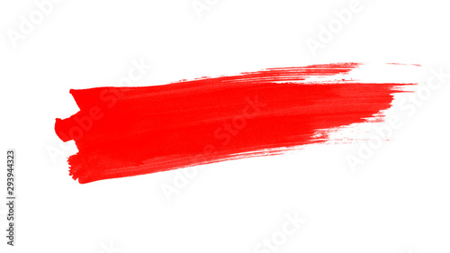 Red watercolor smear brush
