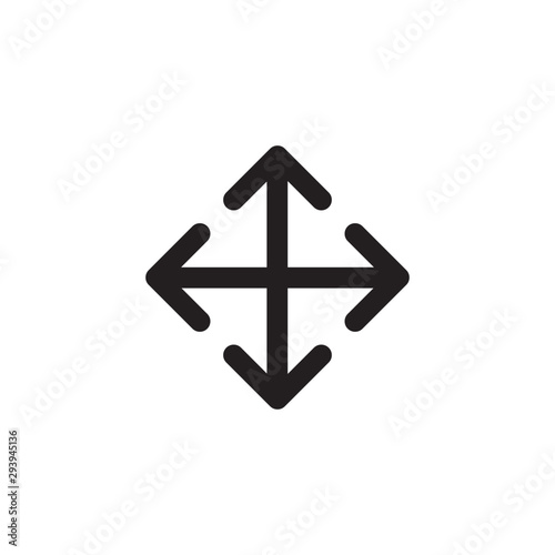 Drag icon symbol vector
