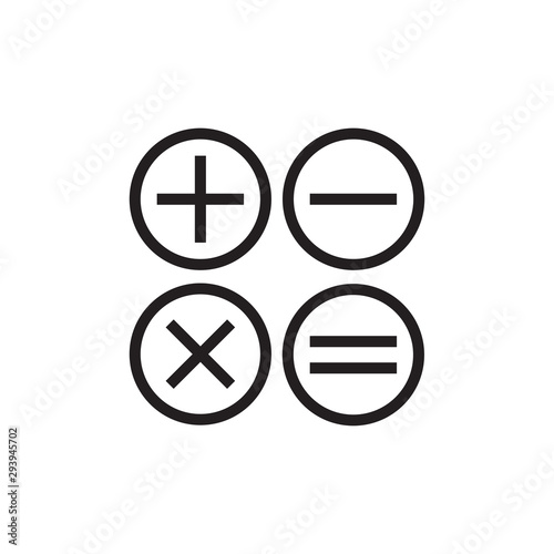 Calculator Icon Trendy Flat Design