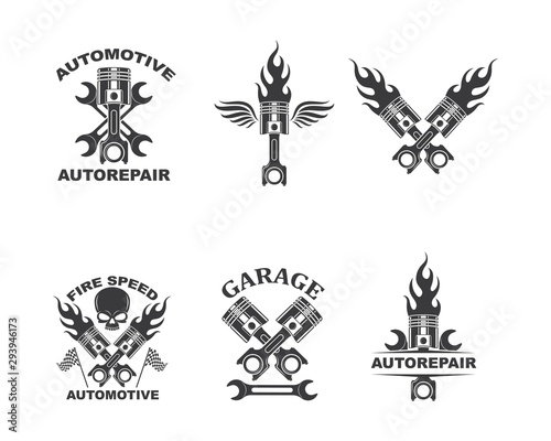 piston vector icon illustration design