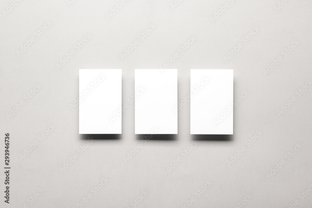 Business cards blank. Mockup on color background. Flat Lay. copy space for text Business cards blank. Mockup on color background. Flat Lay. copy space for text