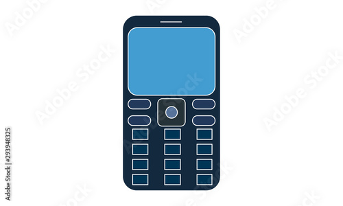 Cell phone icon for mobile communications