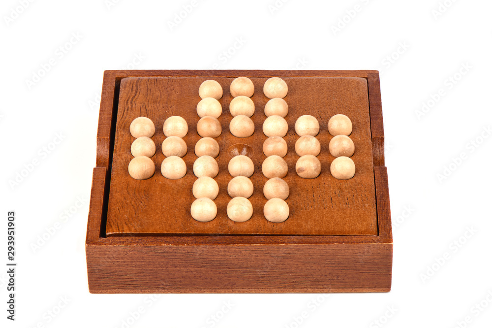 Board game Madagascar checkers 33 cells over a white background. Board game Madagascar checkers 33 cells over a white background.
