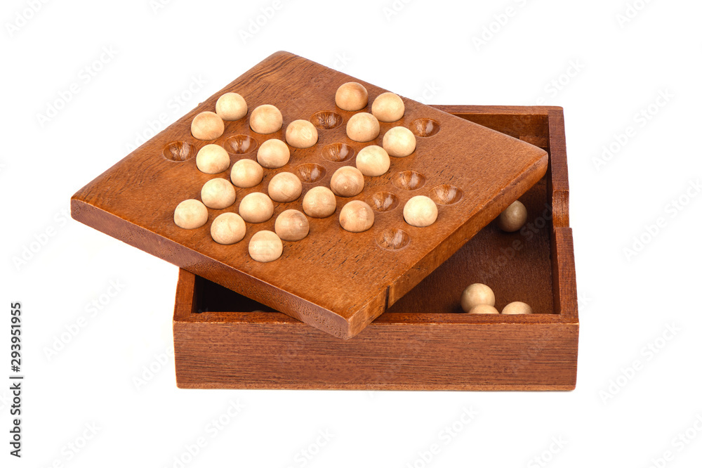 Board game Madagascar checkers 33 cells over a white background. Board game Madagascar checkers 33 cells over a white background.