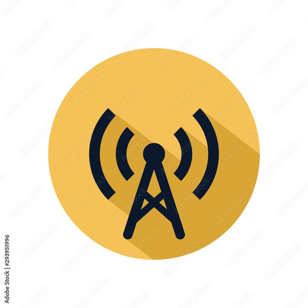 Tower signal icon vector illustration. Tower hotspot icon for web and mobile phone Tower signal icon vector illustration. Tower hotspot icon for web and mobile phone