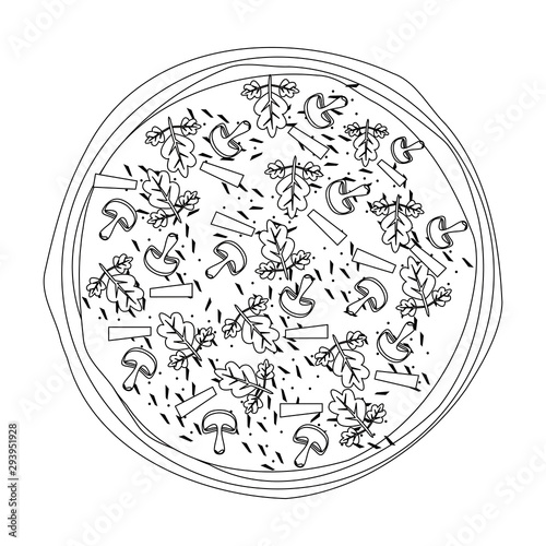 delicious italian pizza design