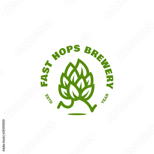 Fast hops brewery logo photo