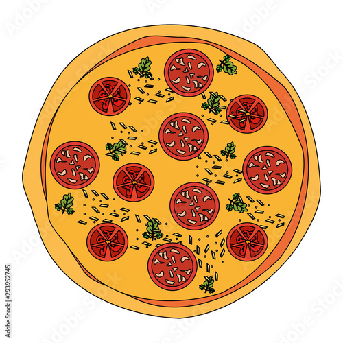 delicious italian pizza design