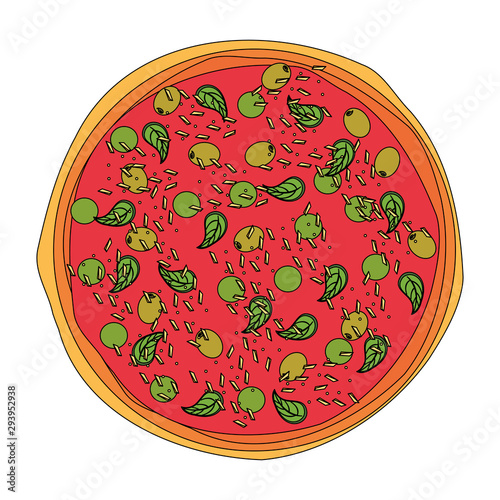 delicious italian pizza design