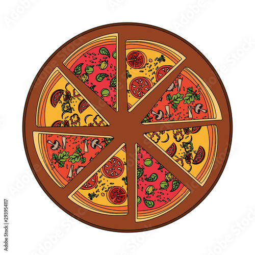 Italian pizza design