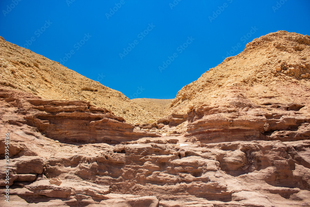 desert canyon highland rocky sand stone mountain dry nature scenic background with 