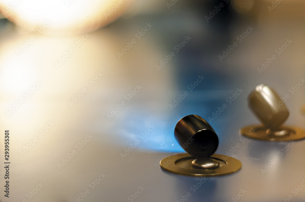 blurred background with a small light bulb blurred background with a small light bulb