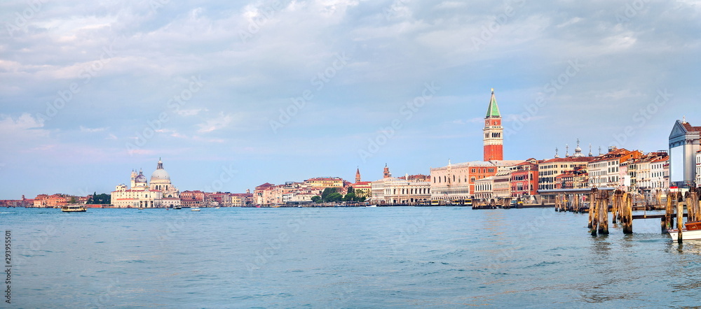 panorama of buildings near Grand channel in Venice