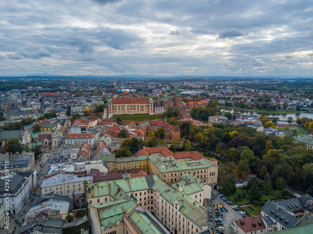 Aerial view of the Old Town, Poland