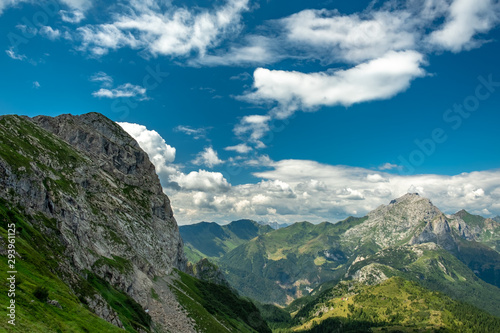 Summer day trekking in the Carnic Alps, Friuli Venezia-Giulia, Italy