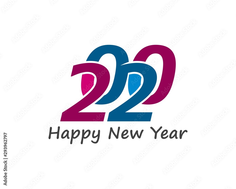 Happy New Year 2020 Text Design Patter, Vector illustration Happy New Year 2020 Text Design Patter, Vector illustration