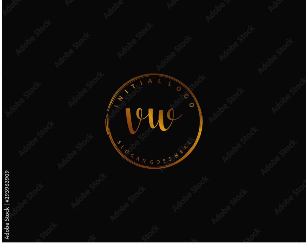 Initial handwriting logo vector