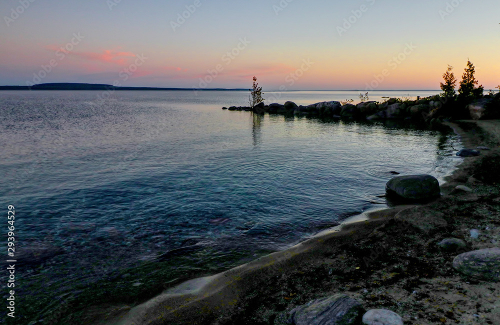 Obraz premium Sunrise at Lake Huron