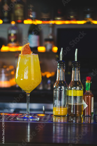 on orange cocktail photo