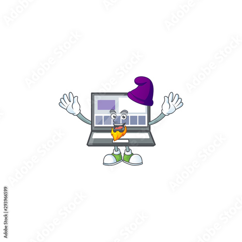 Elf laptop with a cartoon character style