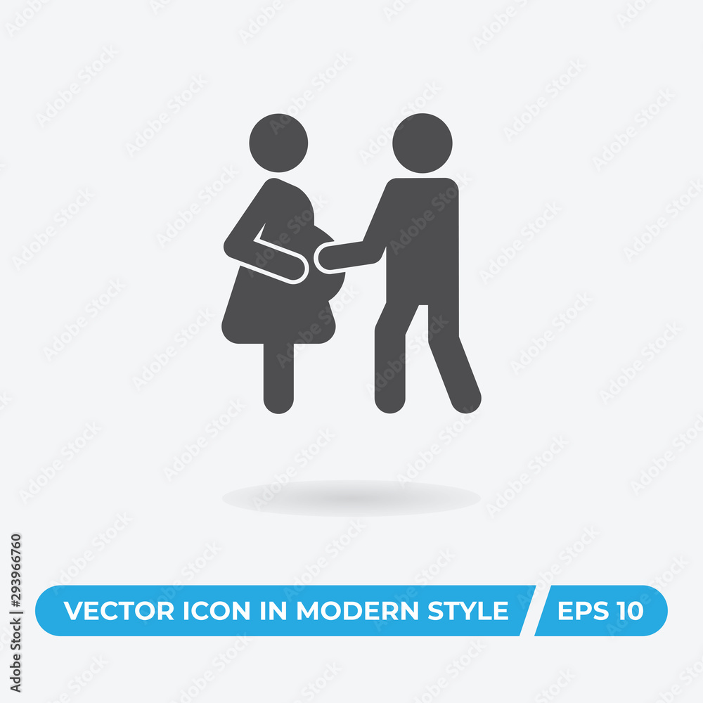Pregnant couple vector icon, simple sign for web site and mobile app. Pregnant couple vector icon, simple sign for web site and mobile app.