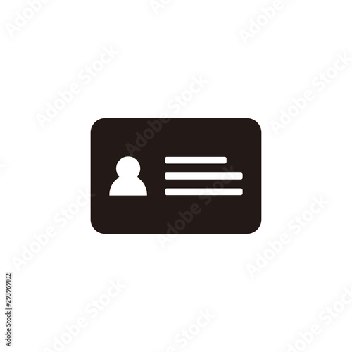 Business card icon symbol vector