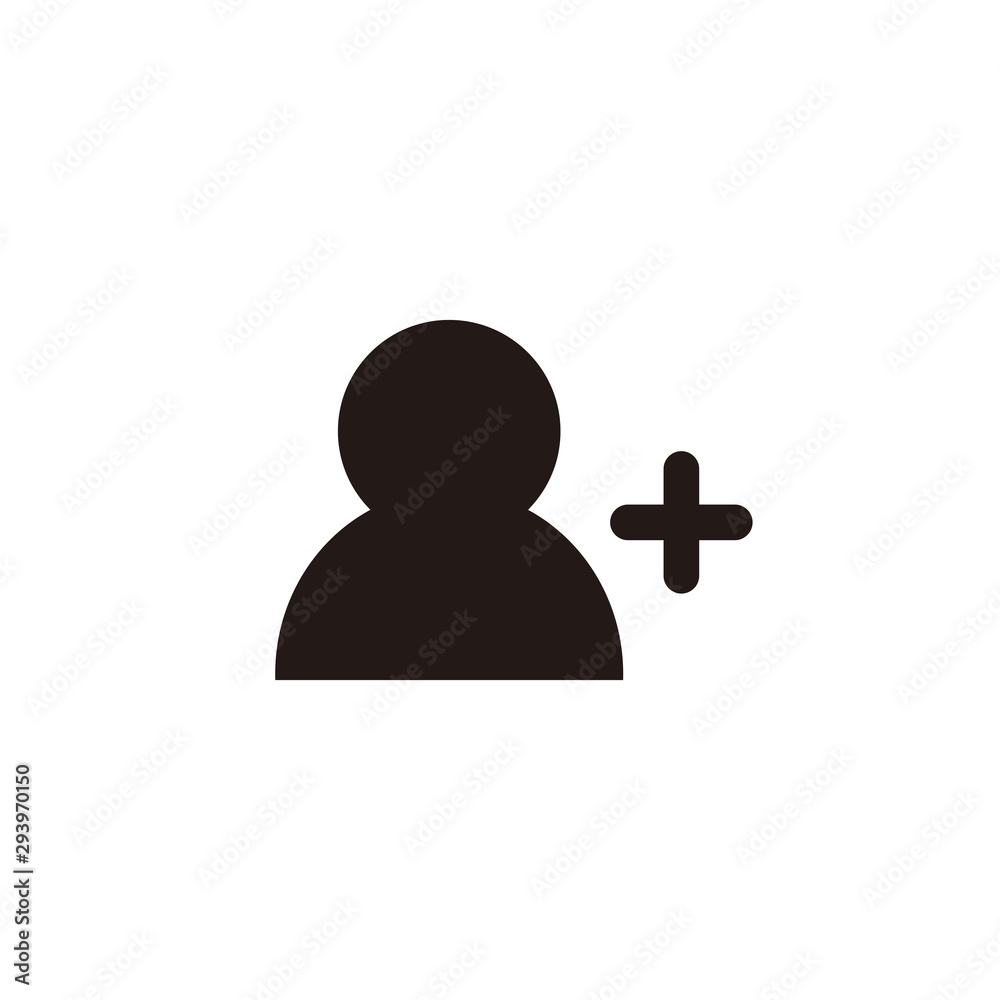 Add user icon symbol vector Add user icon symbol vector