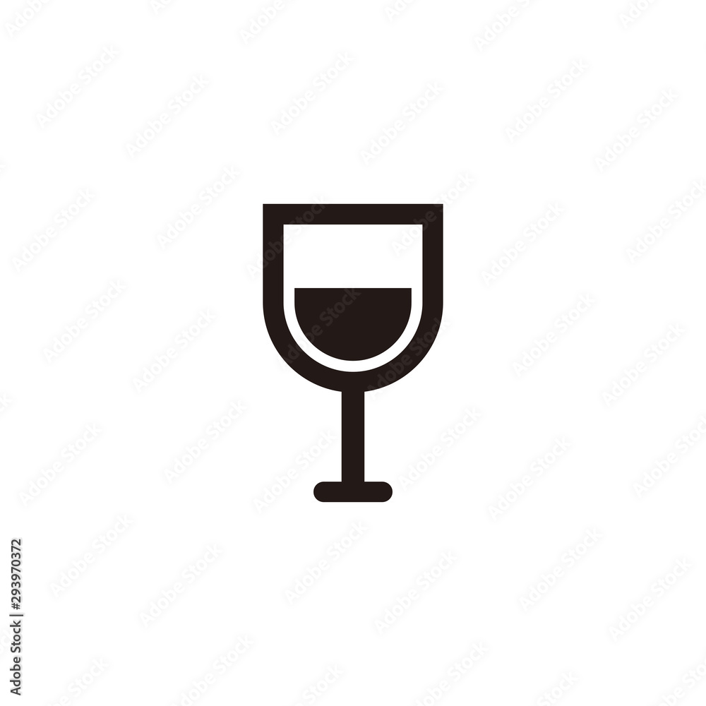 Wine glass icon symbol vector Wine glass icon symbol vector