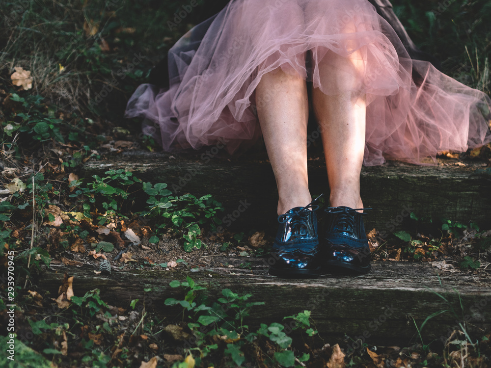 Fototapeta premium Halloween portrait of creepy woman