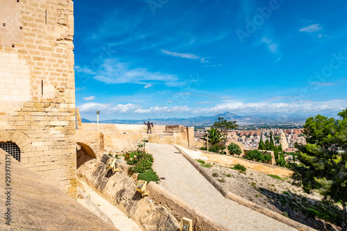 Fortress of Santa Barbara in Alicante, Spain