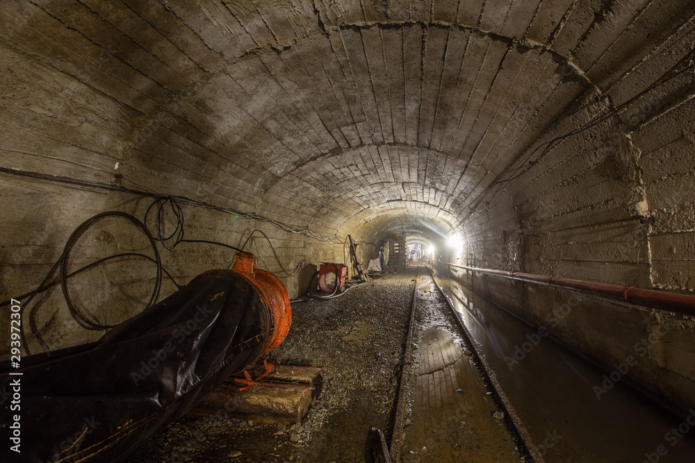 Mine ore shaft tunnel drift underground Stock Photo Adobe Stock