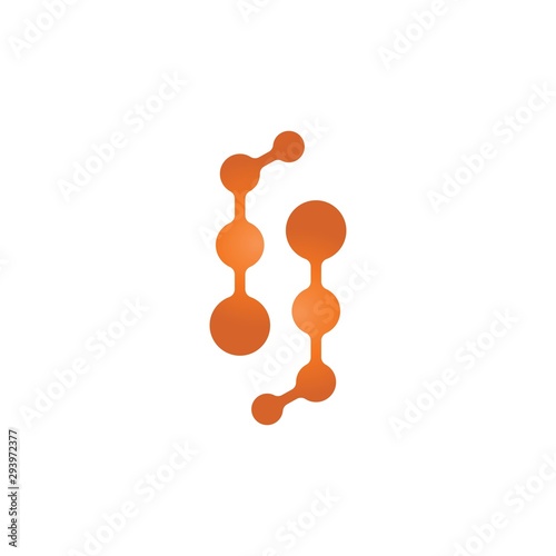 molecule logo vector icon illustration design 