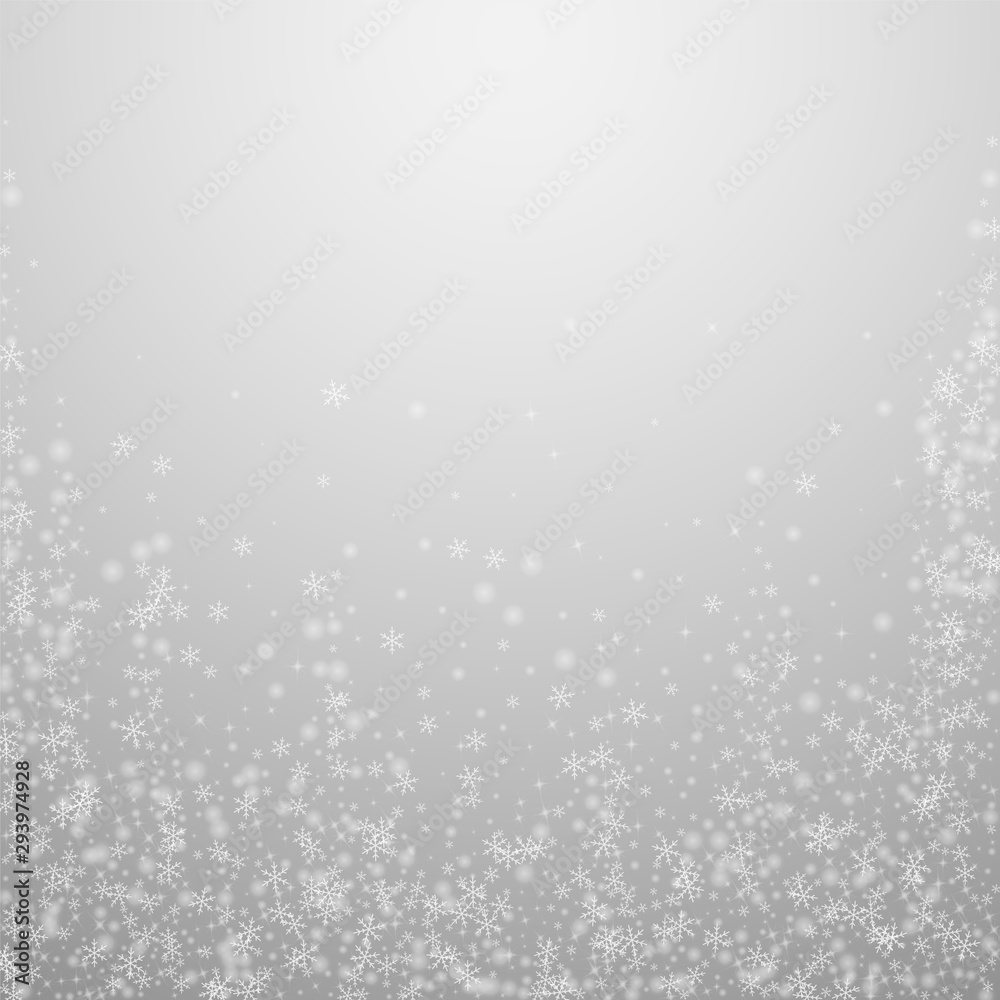 Beautiful glowing snow Christmas background. Subtl