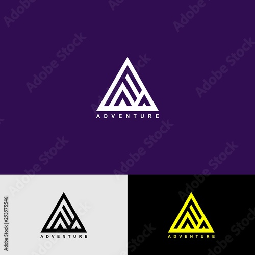 FAA Initials Logo Design. Adventure Logo. Precision