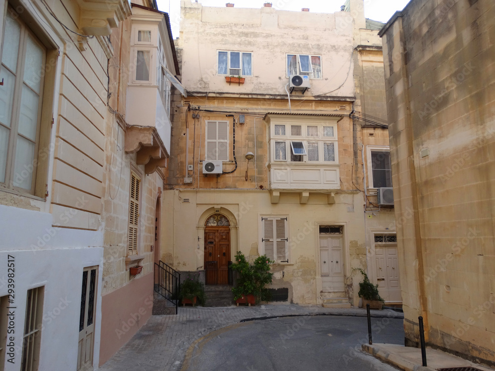 Streets of Sliema, La Valetta, Malta    