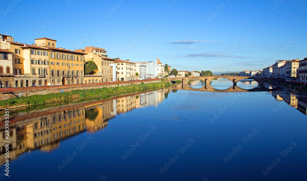 View of Arno river in Florence, Italy