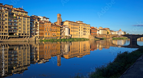 View of Arno river in Florence, Italy