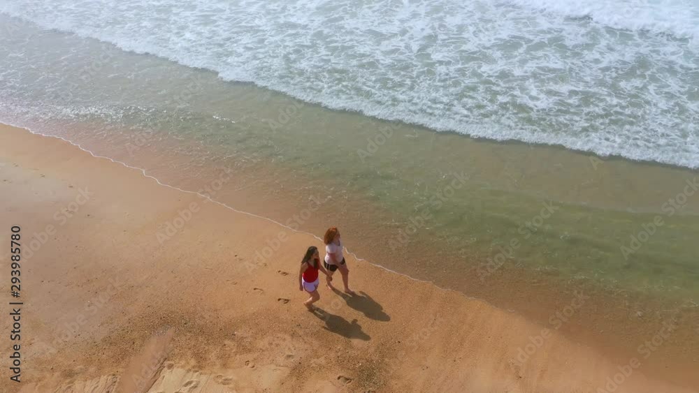 Flight over Furado beach in Portugal at the Atlantic Ocean - videoclip Flight over Furado beach in Portugal at the Atlantic Ocean - videoclip