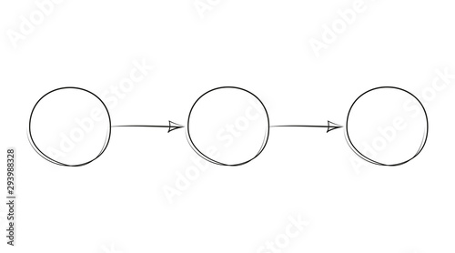 freehand infographic plan drawing schedule, white background