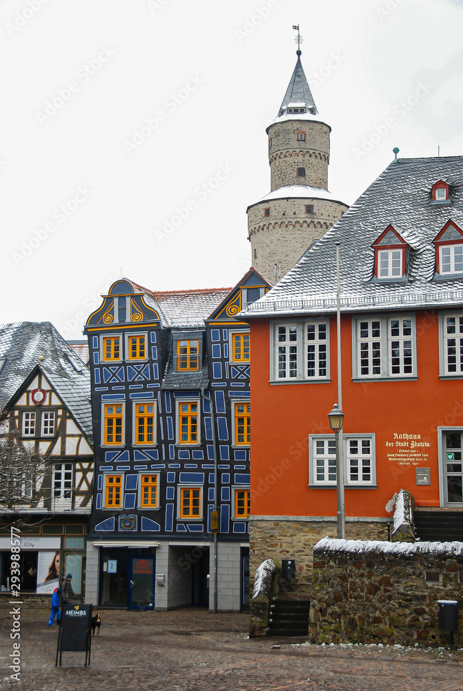 Obraz premium Winter town